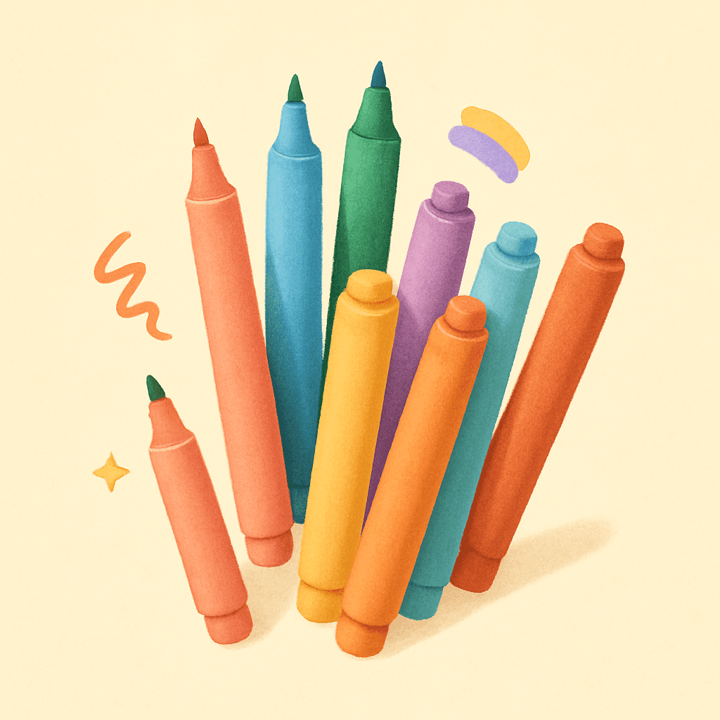 Crayola Clicks Retractable Markers — 10-count pack of click-closed markers