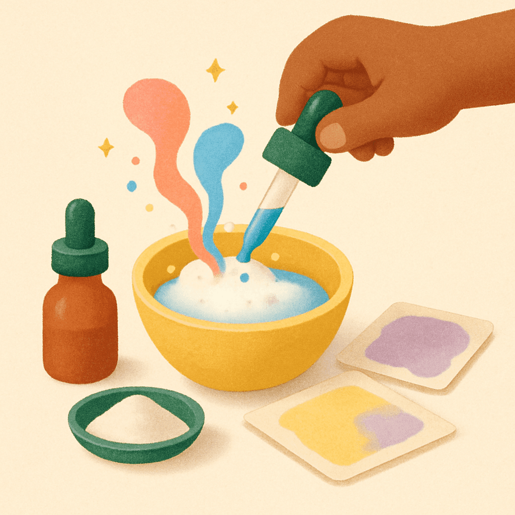 KiwiCo Colorful Chemistry Set — chemistry kit with colorful reaction supplies and cutout cards