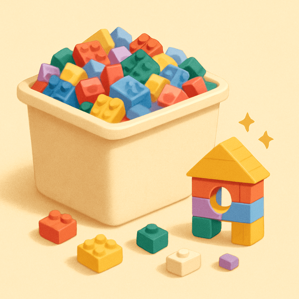 LEGO Classic Medium Creative Brick Box — 484 assorted bricks with storage bin