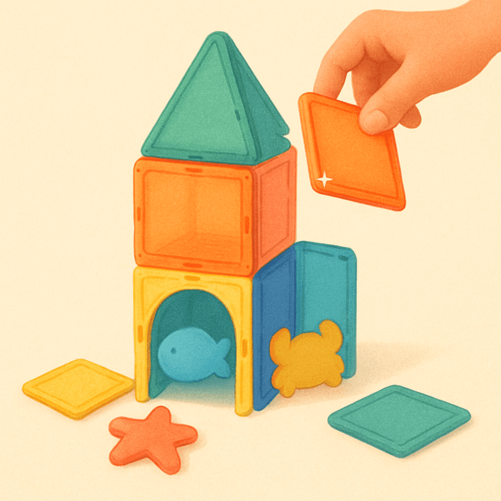 MAGNA-TILES Undersea Adventure — magnetic tiles with sea-creature pieces built into an ocean scene